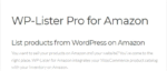 WP-Lister Pro for Amazon 2.6.14