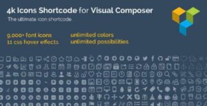4K ICON FONTS FOR WPBAKERY PAGE BUILDER 2.10