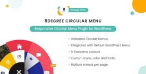 8Degree Circular Menu – Responsive Circular Menu Plugin for WordPress 1.0.5