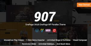 907 Responsive Multi-Purpose WordPress Theme 4.1.6