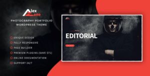 ALEX ZANE – PHOTO/PORTFOLIO WORDPRESS THEME 1.0.2