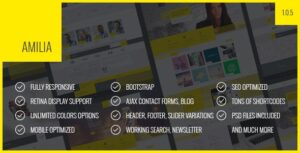 AMILIA – MULTIPURPOSE ONE & MULTI PAGE WP THEME 1.3.6