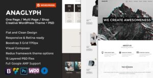 ANAGLYPH – ONE PAGE / MULTI PAGE WORDPRESS THEME 4.1
