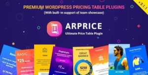 ARPrice – WordPress Pricing Table Plugin 4.0.3