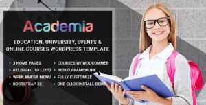 Academia Education Center WordPress Theme 2.9