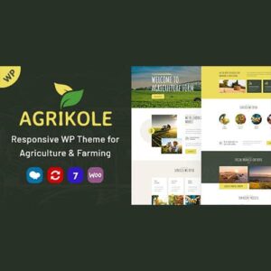 Agrikole Responsive WordPress Theme for Agriculture and Farming 1.20