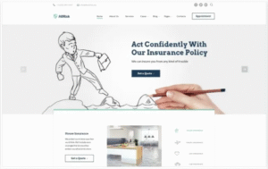 AllRisk – Insurance Company Multipage Website Template