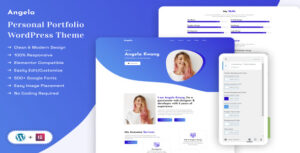 Angela – Personal Portfolio WordPress Theme