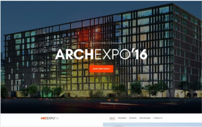 Arch Expo Website Template
