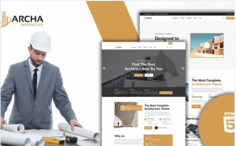 Archa Contemporary Architects HTML5 Template