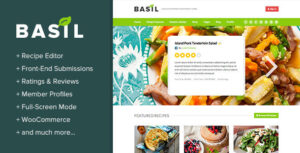 BASIL RECIPES – A RECIPE-POWERED WORDPRESS THEME 2.0.2