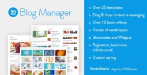 BLOG MANAGER FOR WORDPRESS 2.05