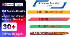 BWD Animated Heading addon for elementor  1.0