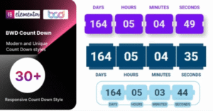 BWD Count Down addon for elementor 1.0