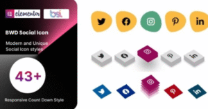 BWD Social Icon addon for elementor 1.0