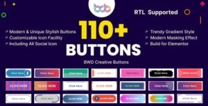 BWD creative buttons elementor addon 1.0