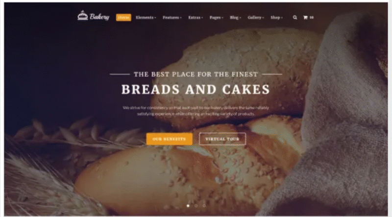 Bakery Responsive Website Template