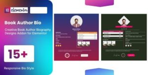 Book Author Bio for elementor 1.01.0