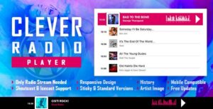CLEVER – HTML5 RADIO PLAYER WITH HISTORY 2.4