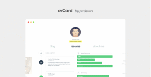 CVCARD WP – RESPONSIVE WORDPRESS RESUME THEME 1.4.6