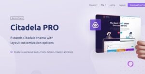 Citadela Pro With Licence– Extends Citadela theme with layout customization option