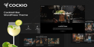 Cockio – Restaurant and Cocktail Bar WordPress Theme
