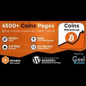 Coins MarketCap WordPress Cryptocurrency Plugin 5.4