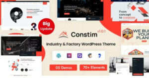 Constim – Industry & Factory WordPress Theme 1.0.1