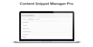 Content Snippet Manager Pro WordPress Plugin