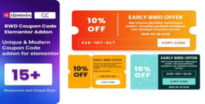 Coupon Code WordPress Plugin For Elementor