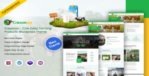 Creamon – Cow Dairy Farming WordPress Theme