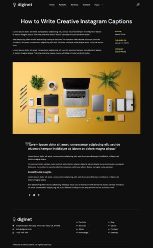 Diginet – Social Media Marketing Agency Elementor Template Kit