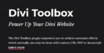 Divi Toolbox – Powerful Tools to Customize the Divi Theme 1.7.4
