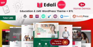 Edali – Education LMS & Online Courses WordPress Theme 4.3