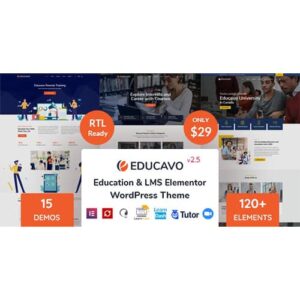 Educavo Online Courses and Education WordPress Theme 3.0.9