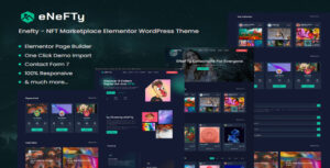 Enefty – NFT Marketplace Elementor WordPress Theme