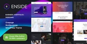 Enside Multipurpose Onepage Landing Page WordPress Theme 1.4.4