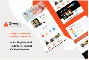 Givoxin – Charity Elementor Template Kit