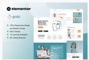 Godo – Doctor & Medical Saas Elementor Template Kit