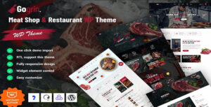 Gogrin – Meat Shop and Restaurant WordPress Theme