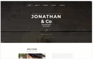 Hair Salon Responsive Website Template
