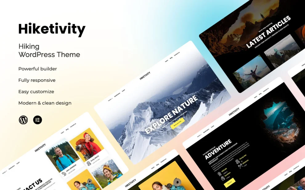 Hiketivity – The Ultimate Hiking & Camping Adventure WordPress Theme