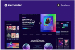 IMAGINE – Creative NFT Portfolio Elementor Pro Full Site Template Kit