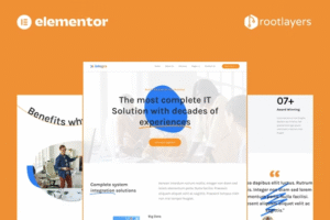 Integra – IT Solution & Services Elementor Pro Full Site Template Kit
