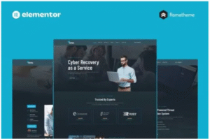 Intera – Cybersecurity Elementor Pro Full Site Template Kit