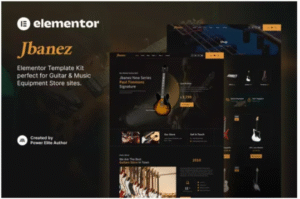 Jbanez – Guitar & Music Equipment Store Elementor Template Kit