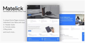 Matelick – Soft Material Corporate WordPress Theme1.0
