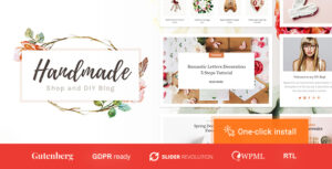 Melania | Handmade Blog & Crafts Shop Artistic WordPress Theme 2.2.1