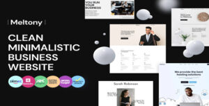 Meltony – Minimalist for Any Businesses WordPress Theme
