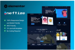Neftize – NFT Portfolio & Digital Items Elementor Template Kit